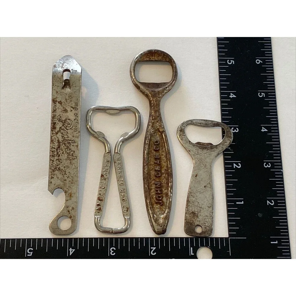 Vintage Bottle Opener Lot Advertise Jamaica Pale Kato Heileman Pabst Church Key